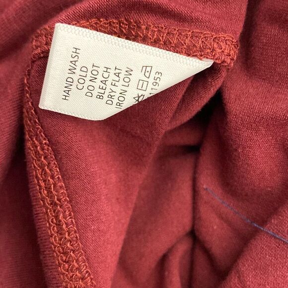 Active USA Women's Red Performance Stretch Knit Athletic Leggings Size Small - Picture 12 of 12